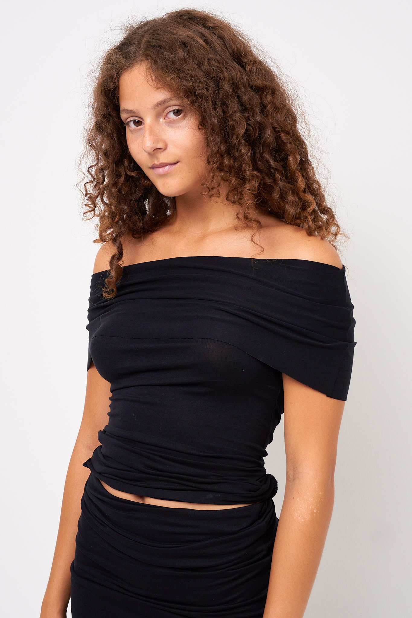 S/S Off-Shoulder Top Black