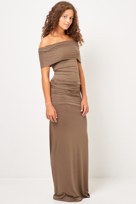 S/S Off-Shoulder Top Olive