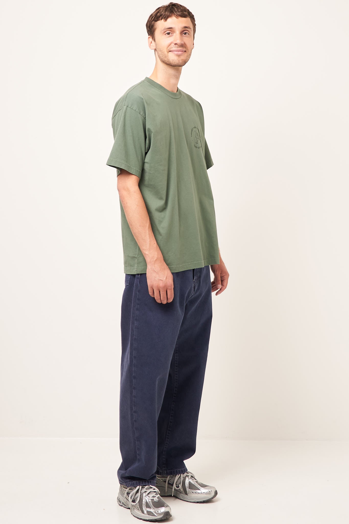 S/S Stamp T-Shirt Duck Green