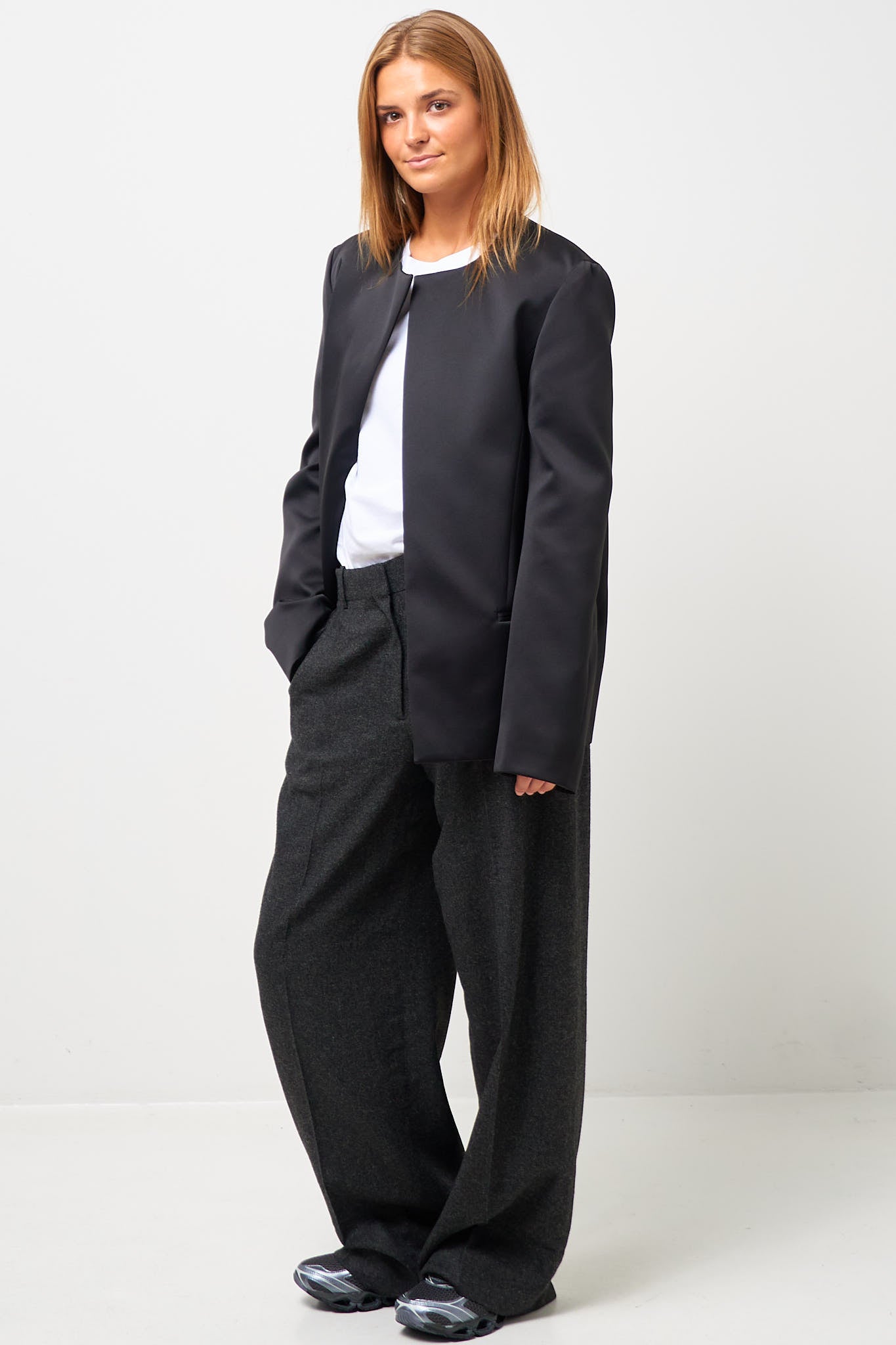 Satin Dinner Jacket Black