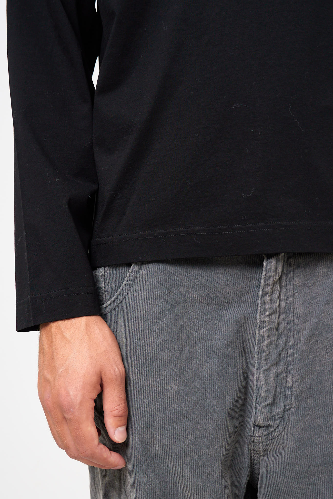 Seam L/S Tee Black