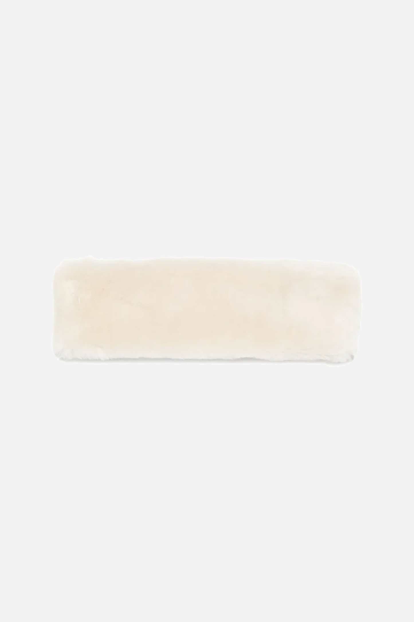 Shearling Headband Ecru