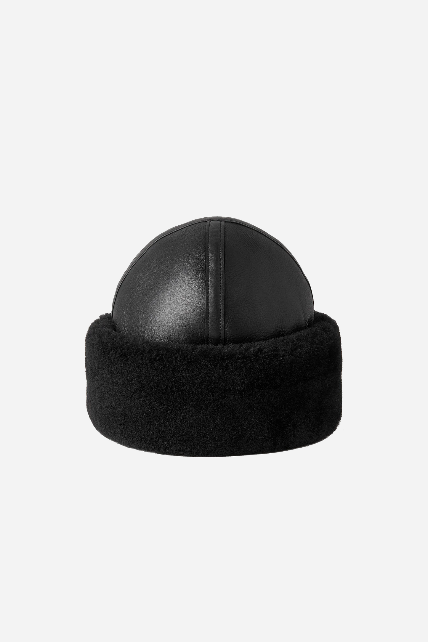 Shearling Winter Hat Black
