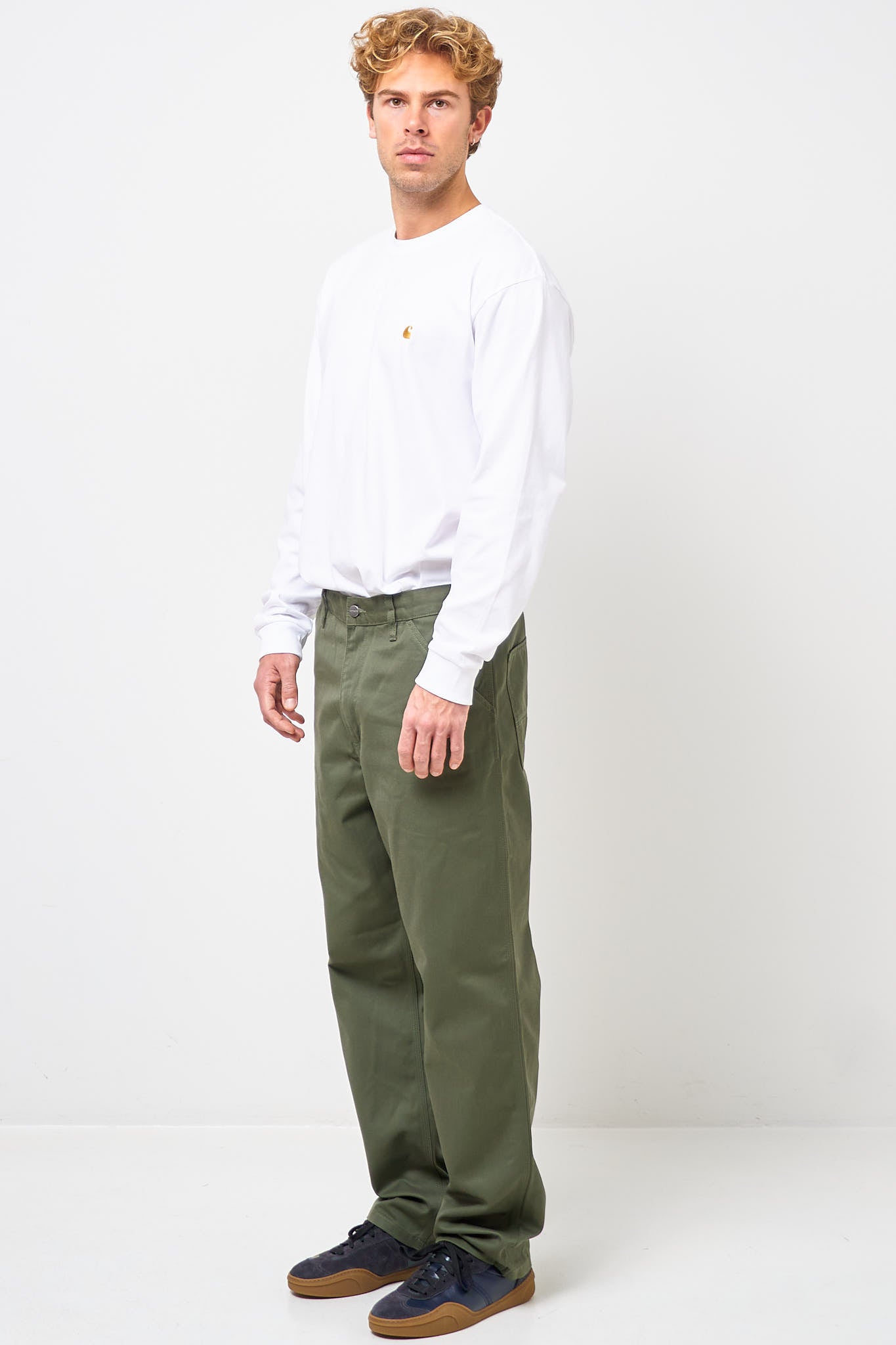 Simple Pant Leaf Rinsed