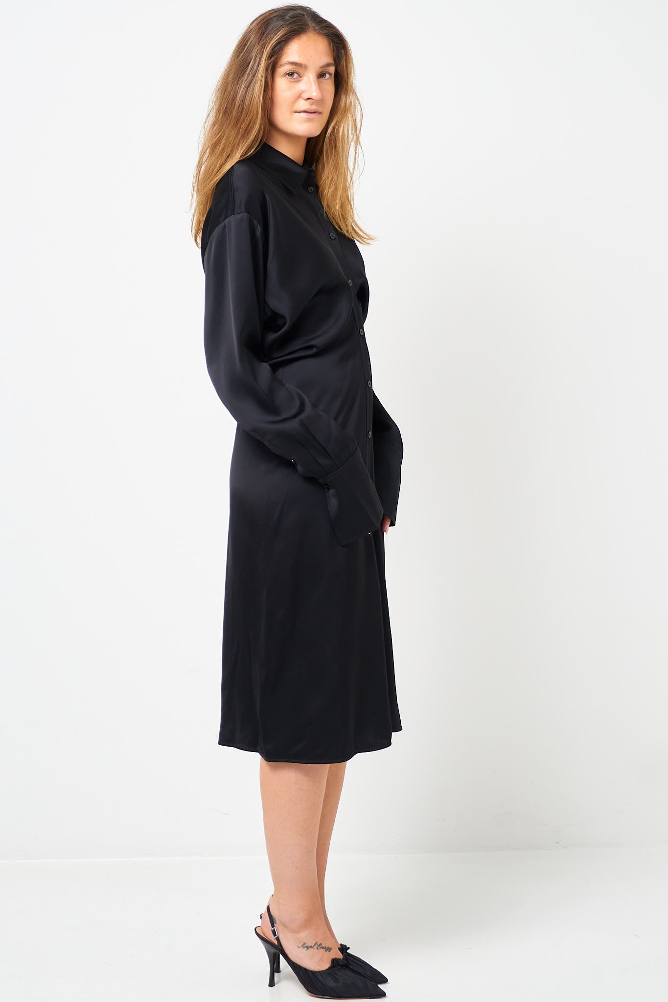 Slouch Shirtdress Black