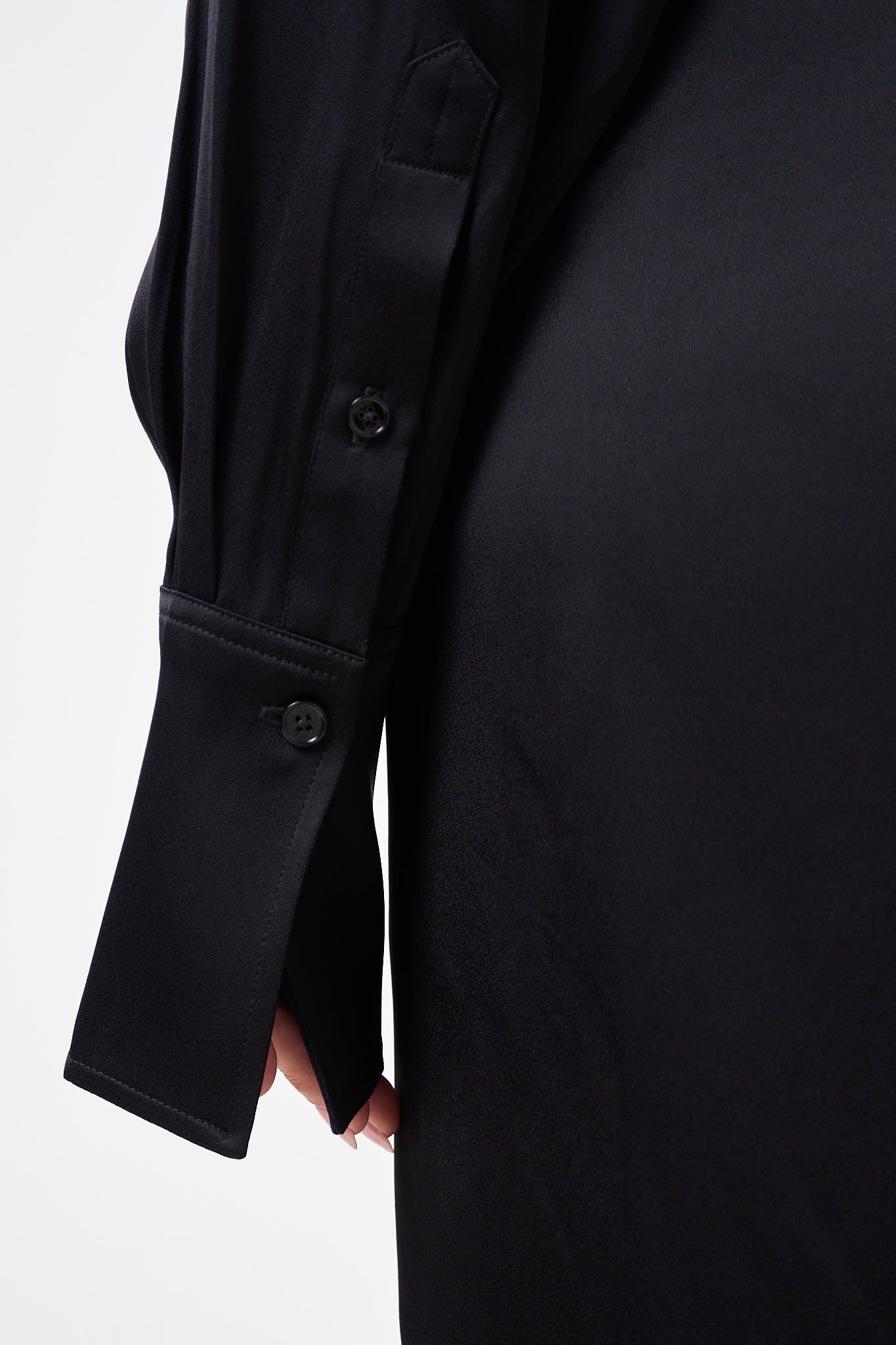 Slouch Shirtdress Black