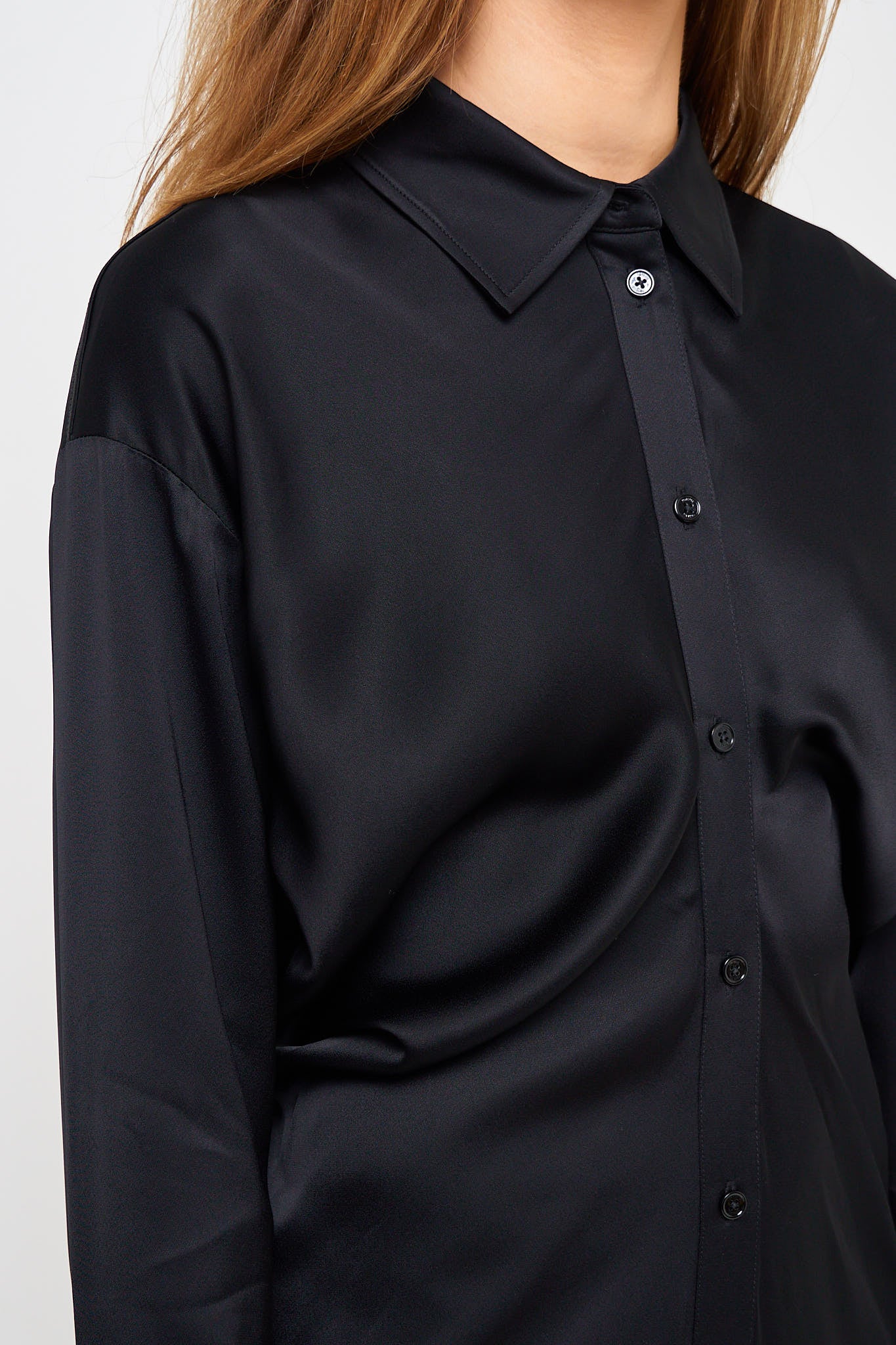 Slouch Shirtdress Black