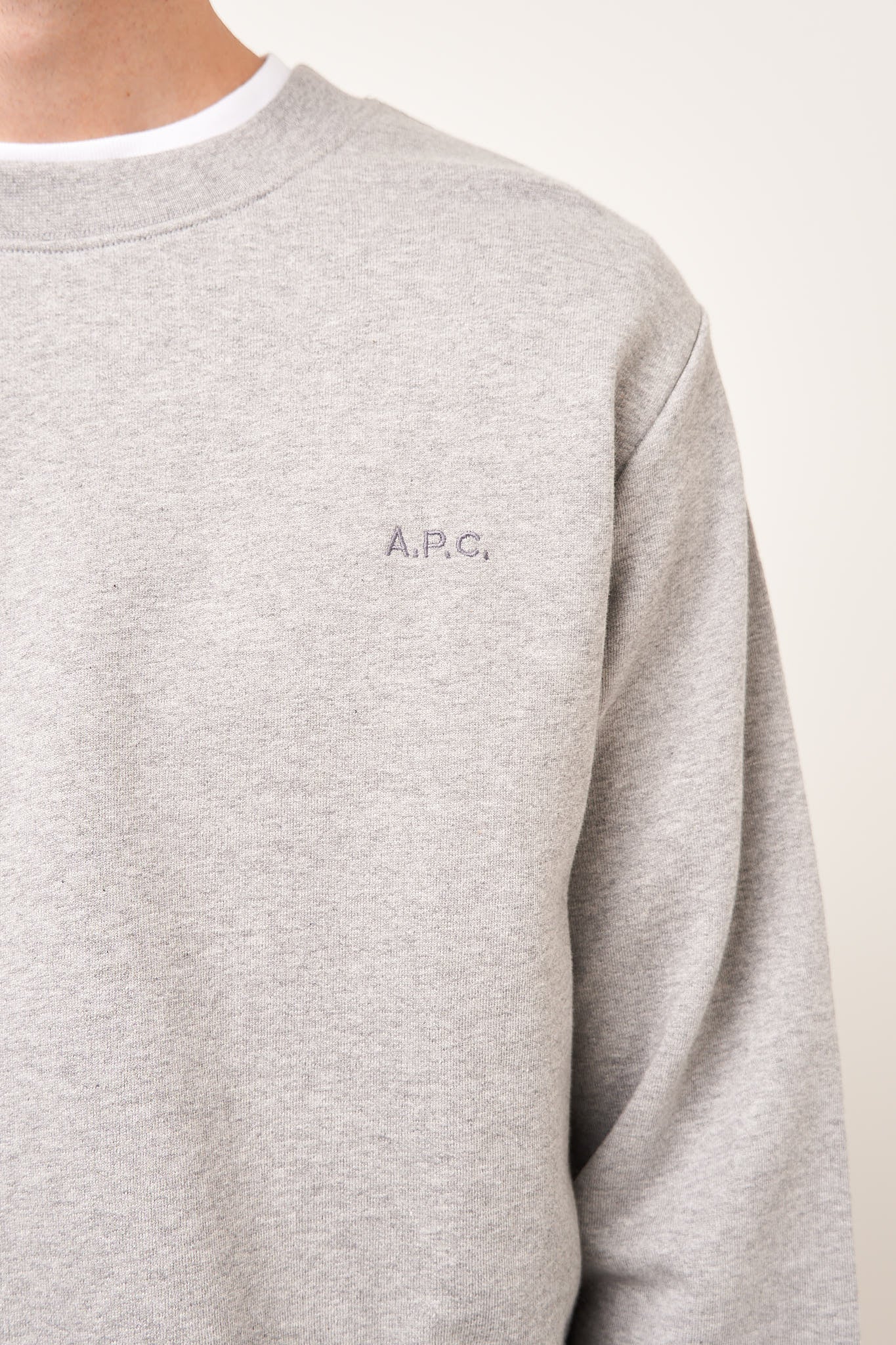 Standard APC Sweat Brodee Grey Melange