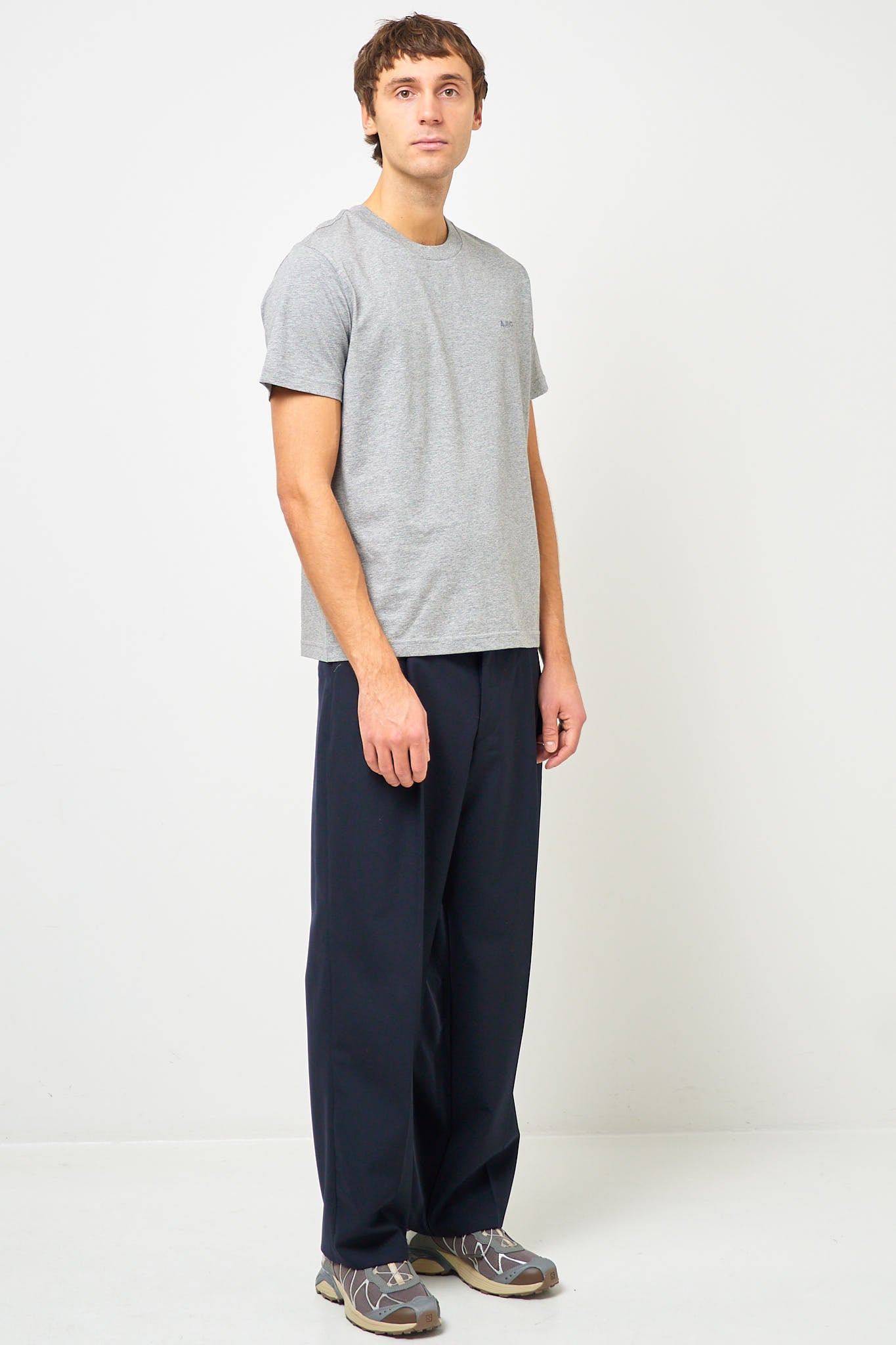 Standard APC T-Shirt Brodee Grey Melange