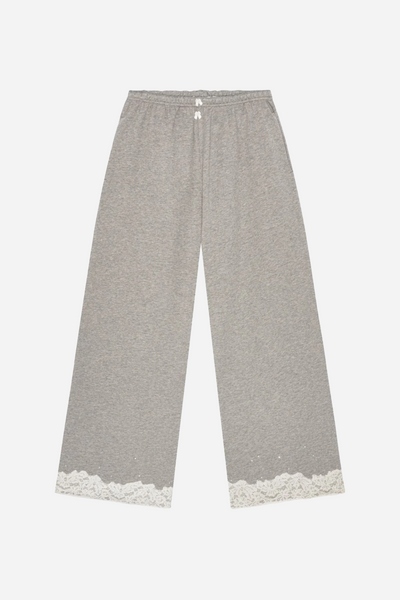 Lace Sweatpants Dark Grey Melange