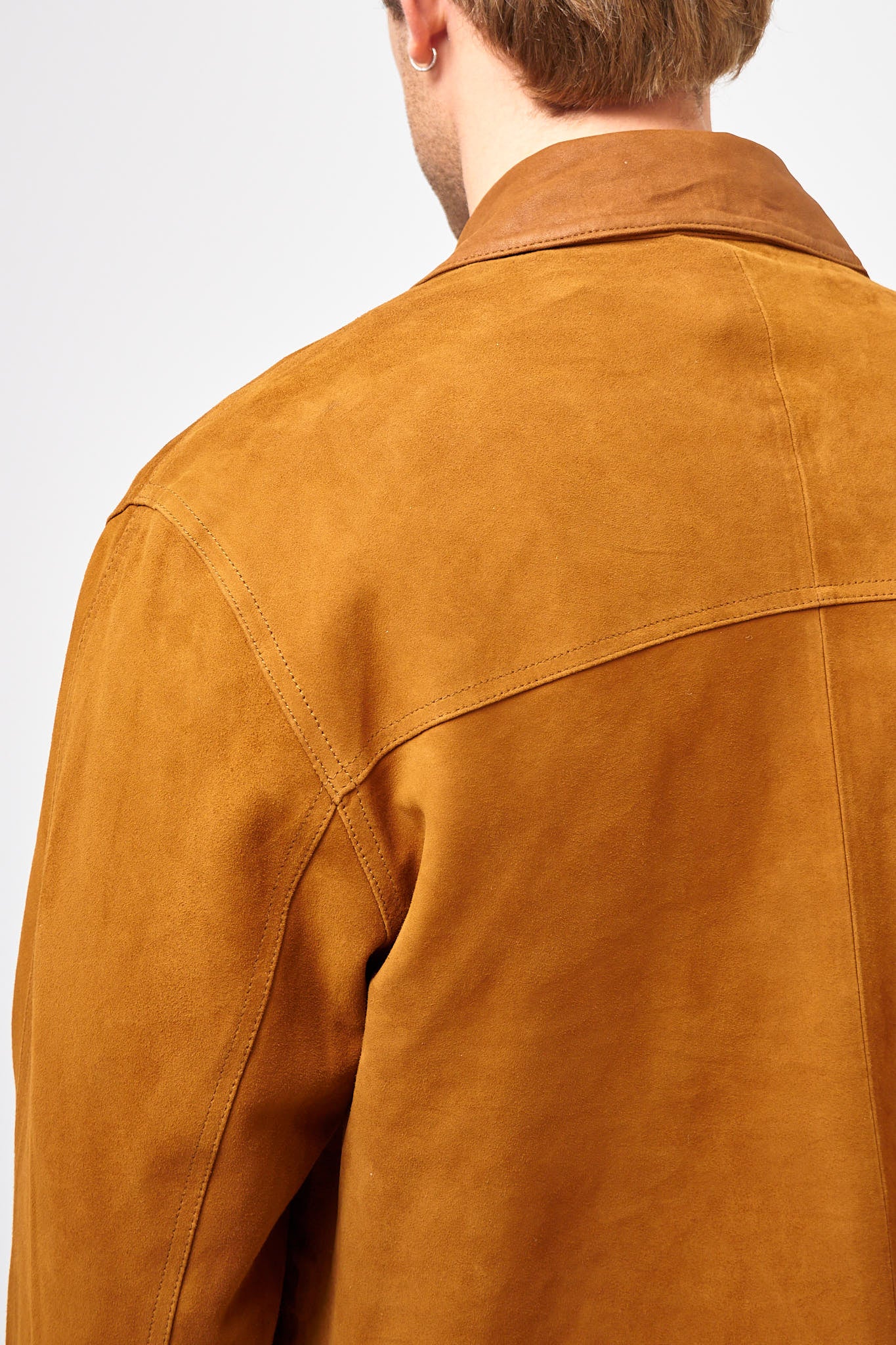 Suede Shirt Cognac