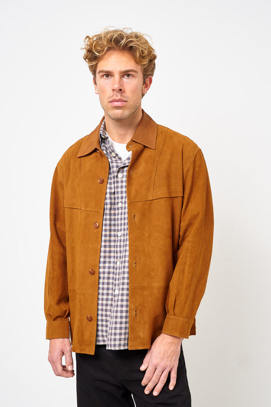 Suede Shirt Cognac