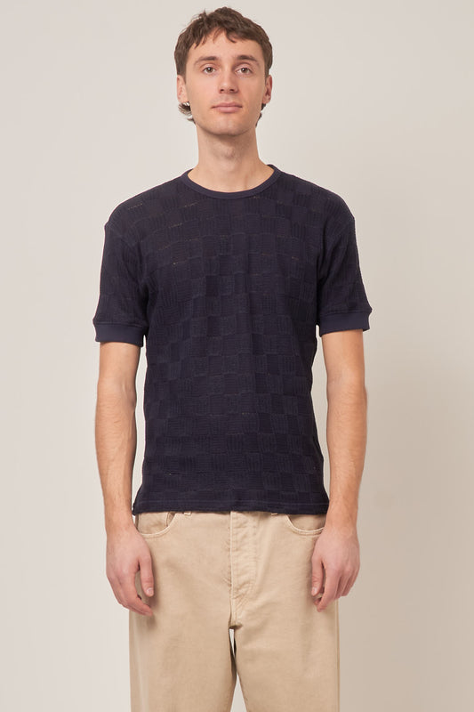 Gym Tee Jacquard Navy