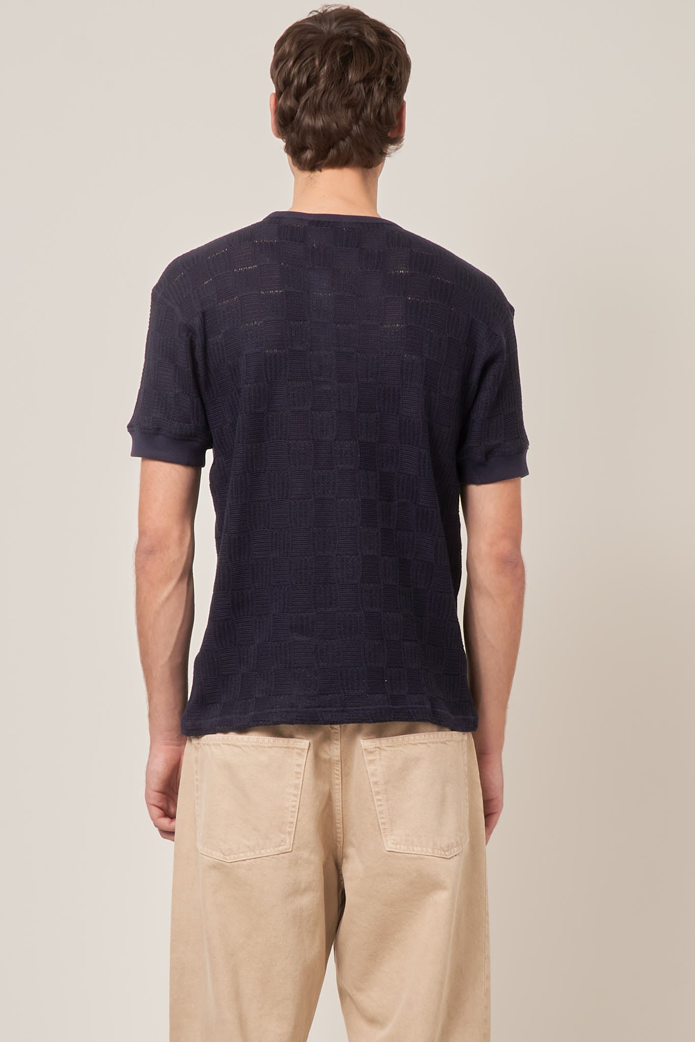 Gym Tee Jacquard Navy