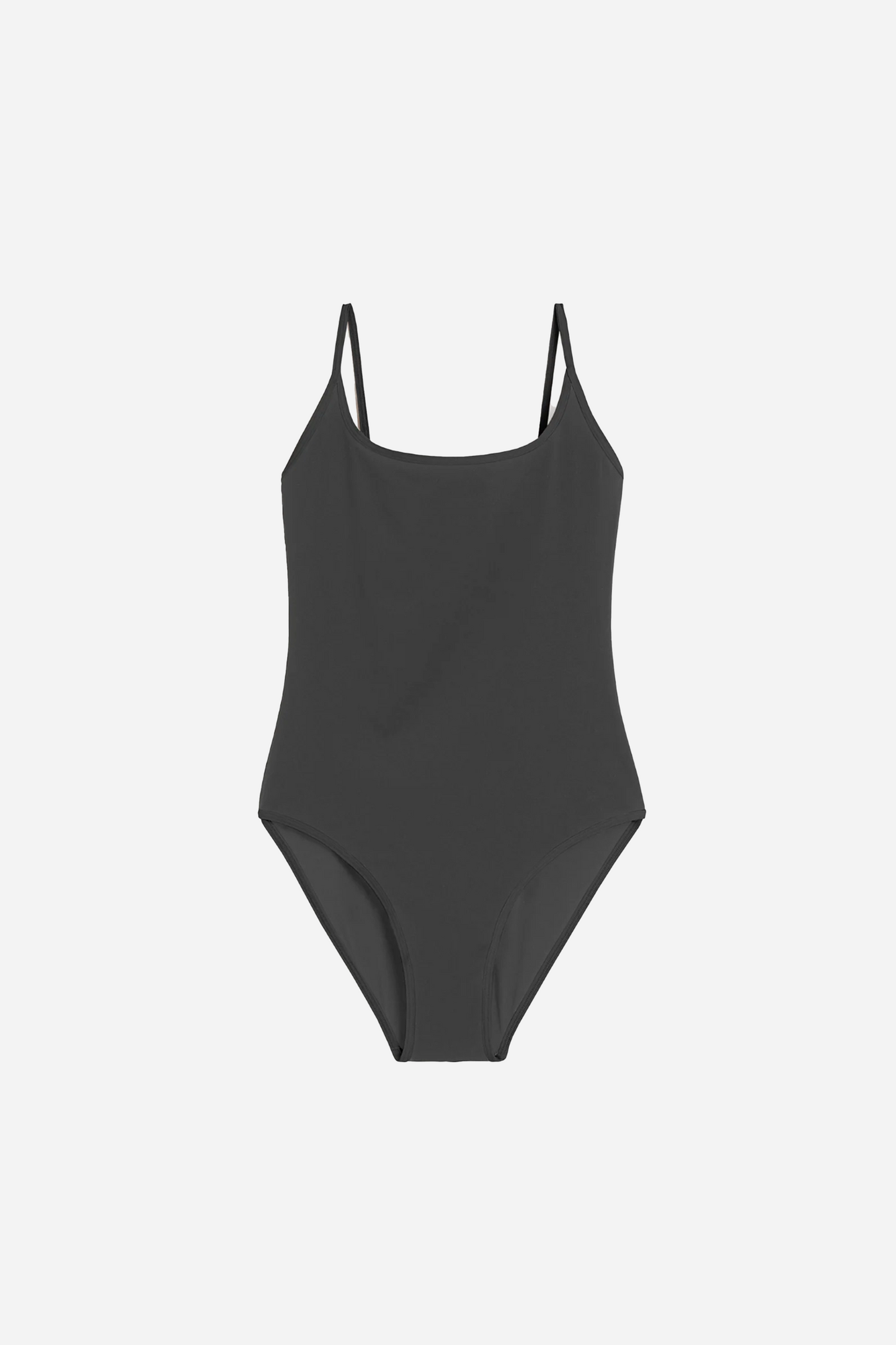 Square-Neck Swimsuit Anthracite