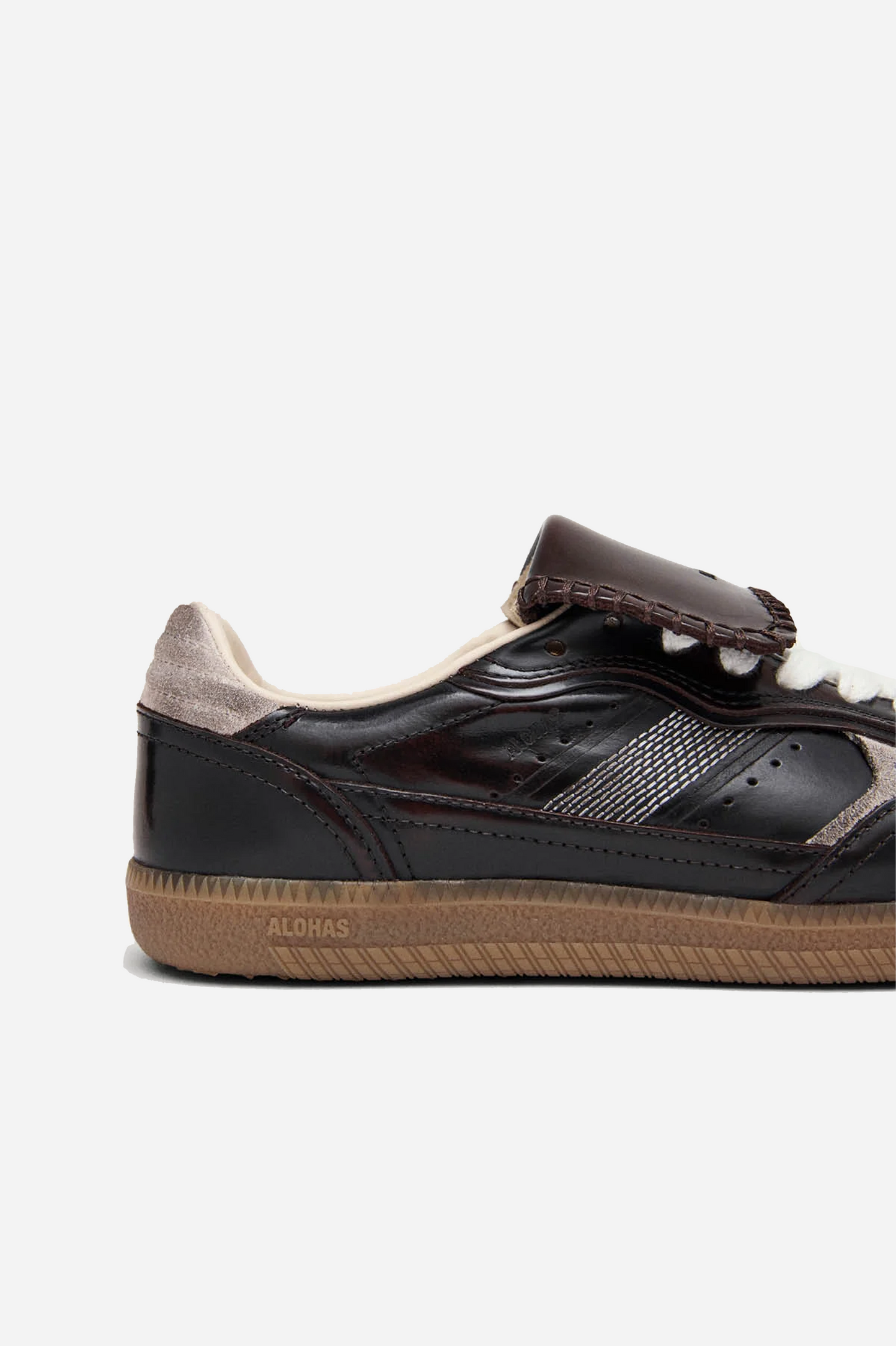 Tb.490 Club Brushed Dark Chocolate Leather Sneakers