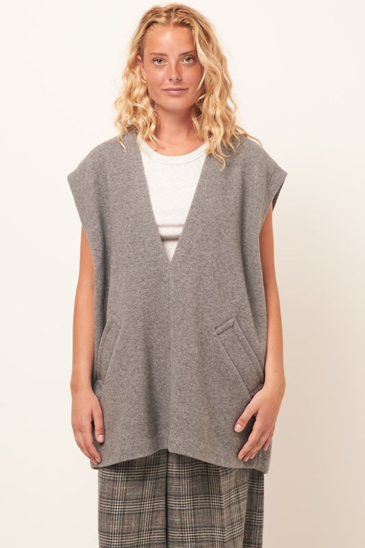 Technical Wool Vest Grey