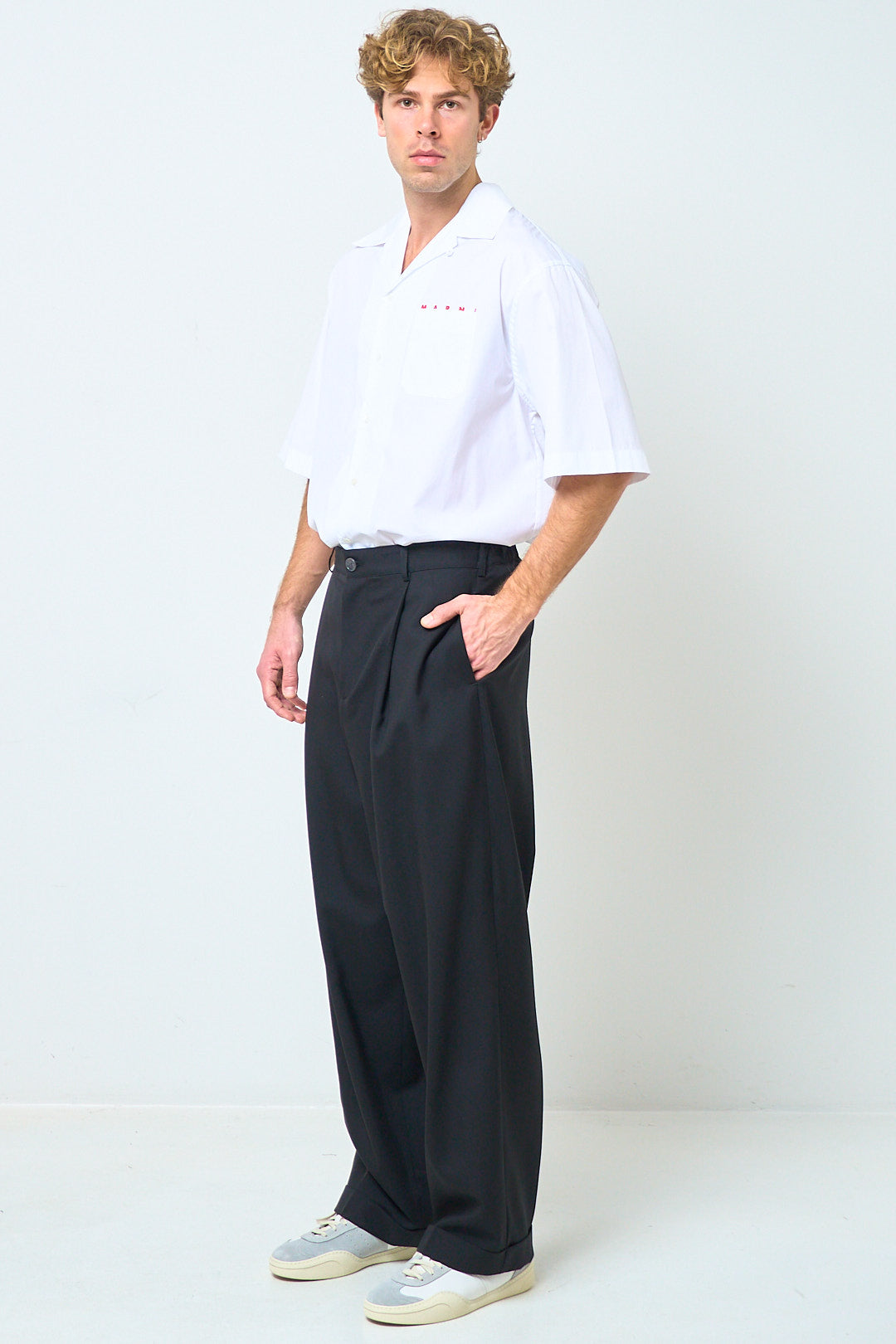 Tropical Wool Pants Black