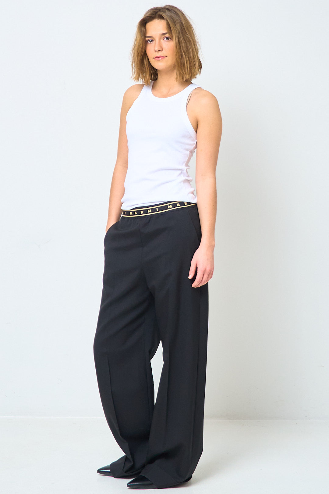 Tropical Wool Trousers Black