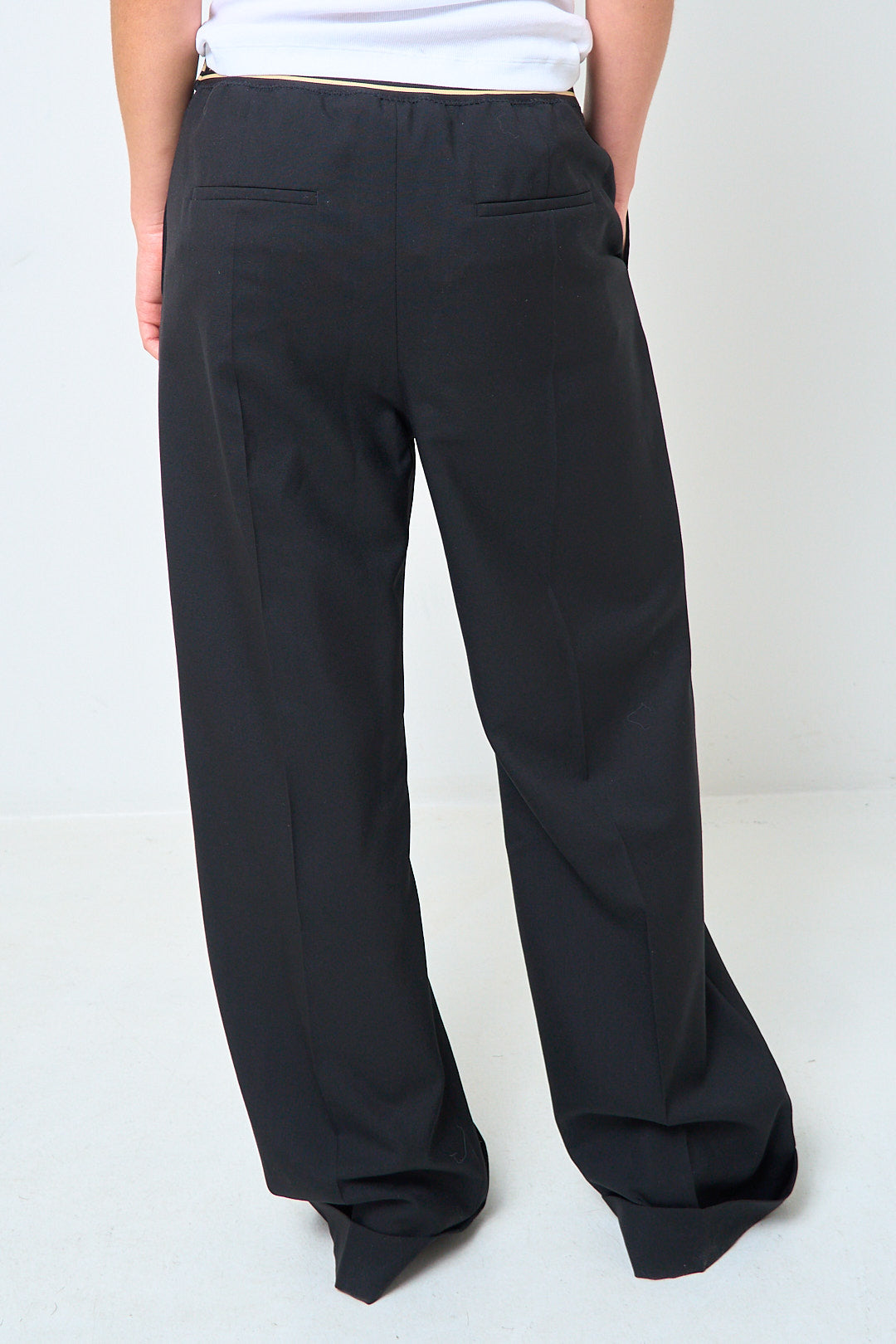 Tropical Wool Trousers Black