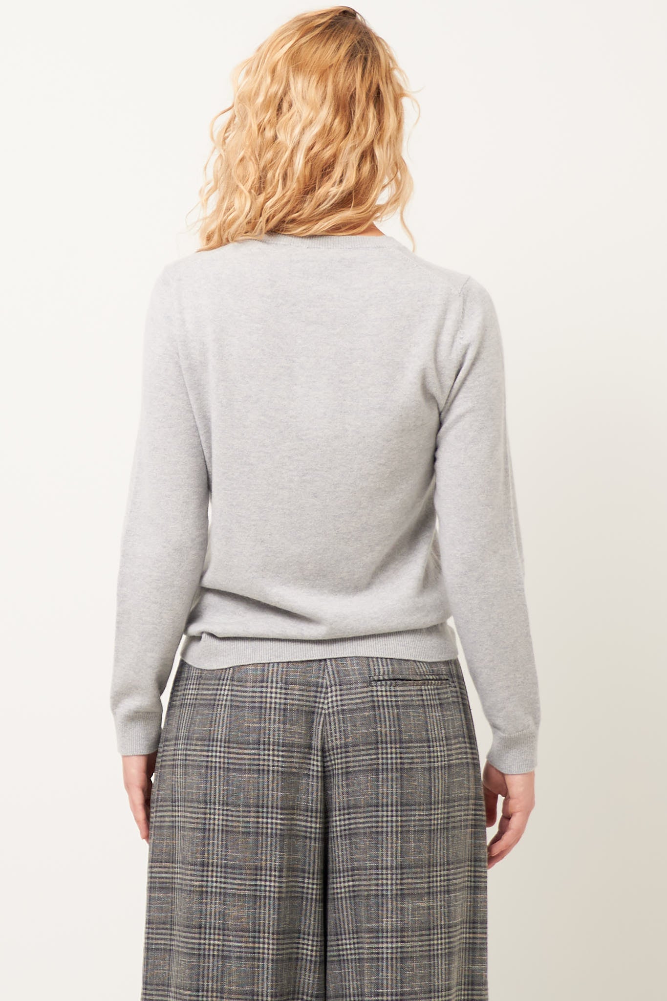 Vigga Cashmere Sweater Light Grey