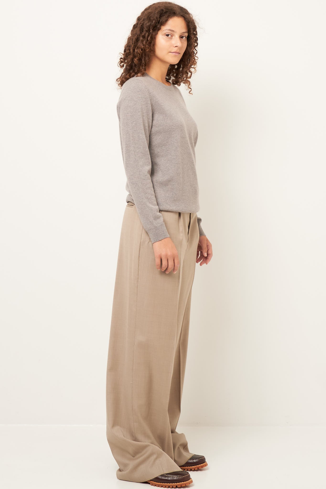 Vigga Cashmere Sweater Taupe