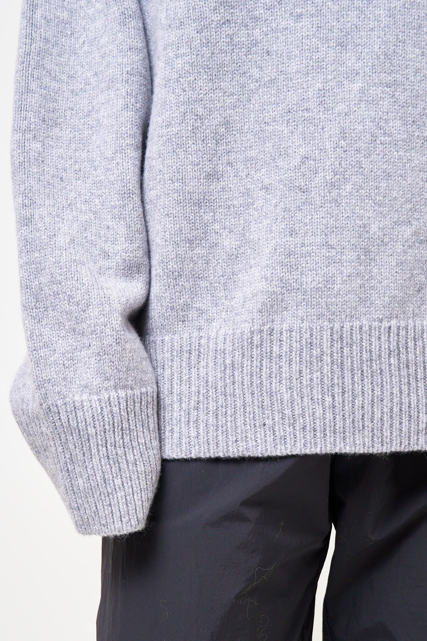 Visse Roll Neck Sweater City Grey