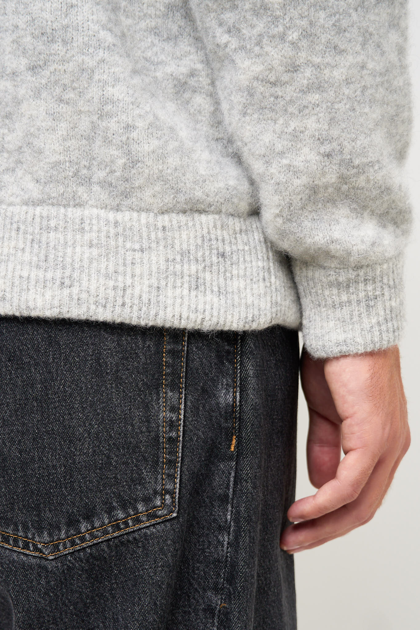 Vitow Sweater Light Grey Melange