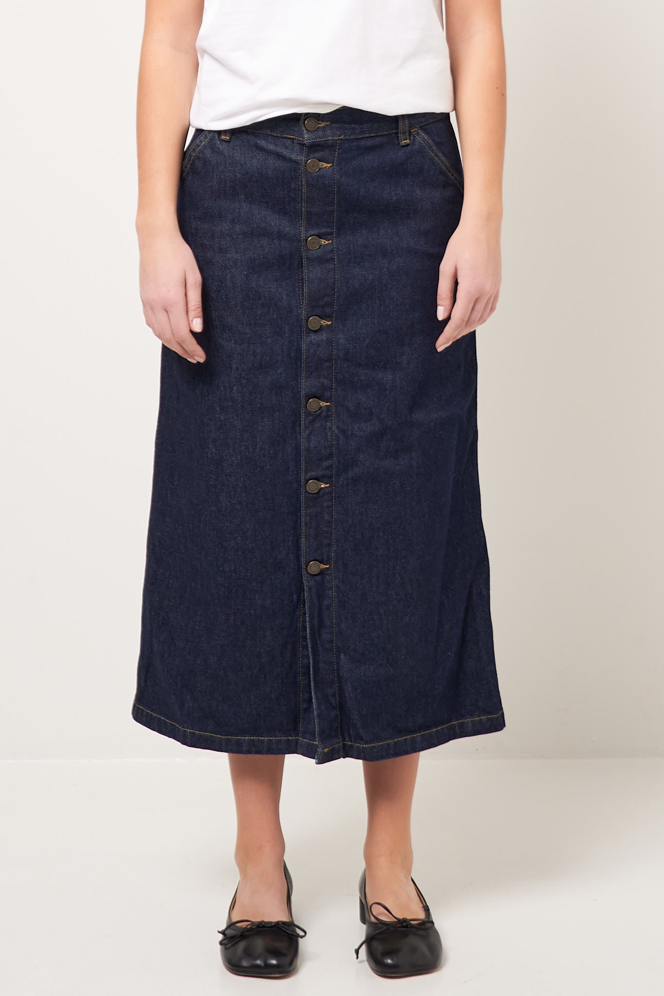 W' Marvin Skirt Blue Rinsed