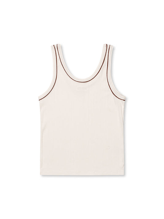 Proem Parades Waves Tank Top White - toppe dame plus size