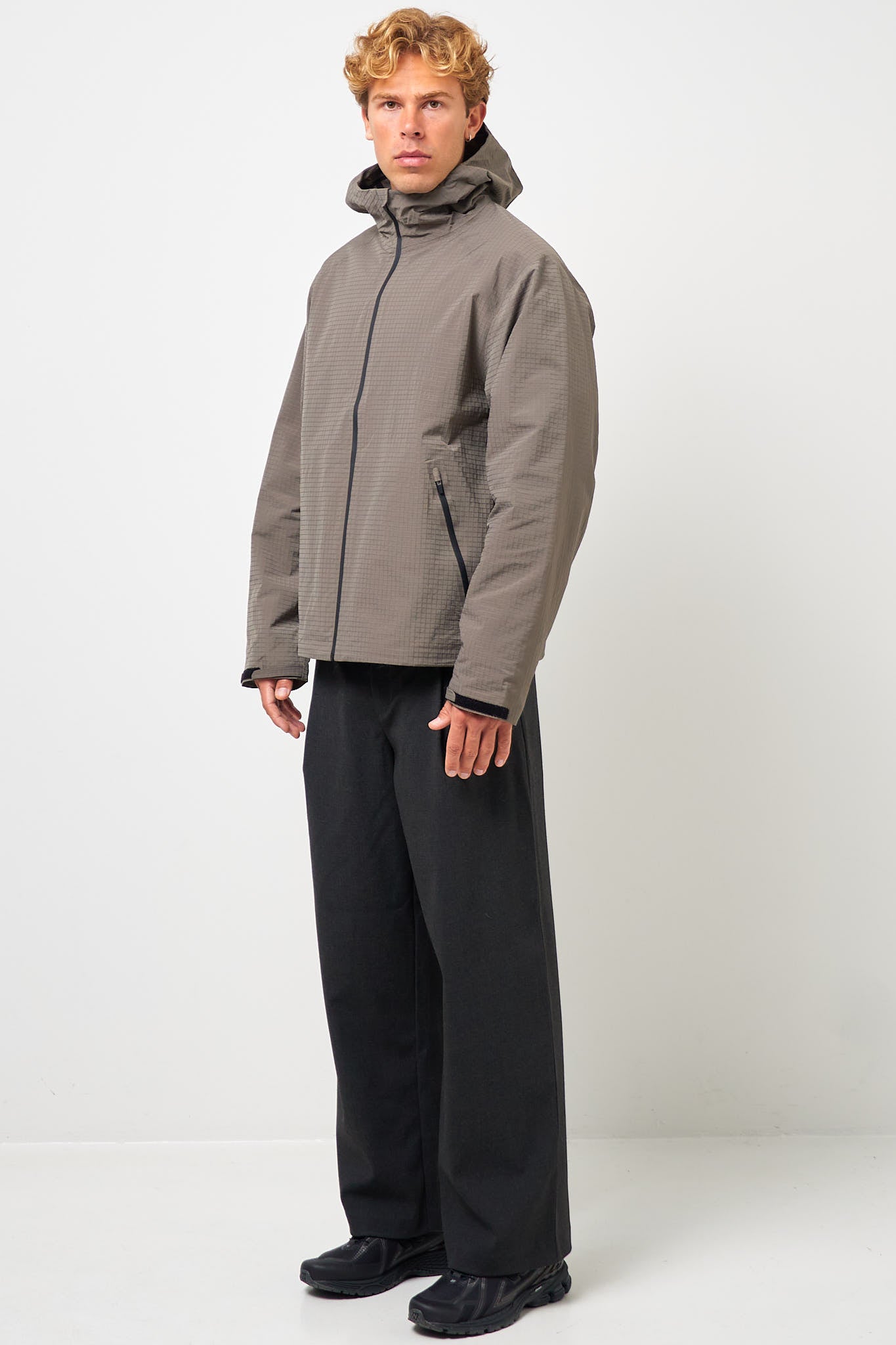Waypoint Ripstop Hooded Jacket Dark Taupe