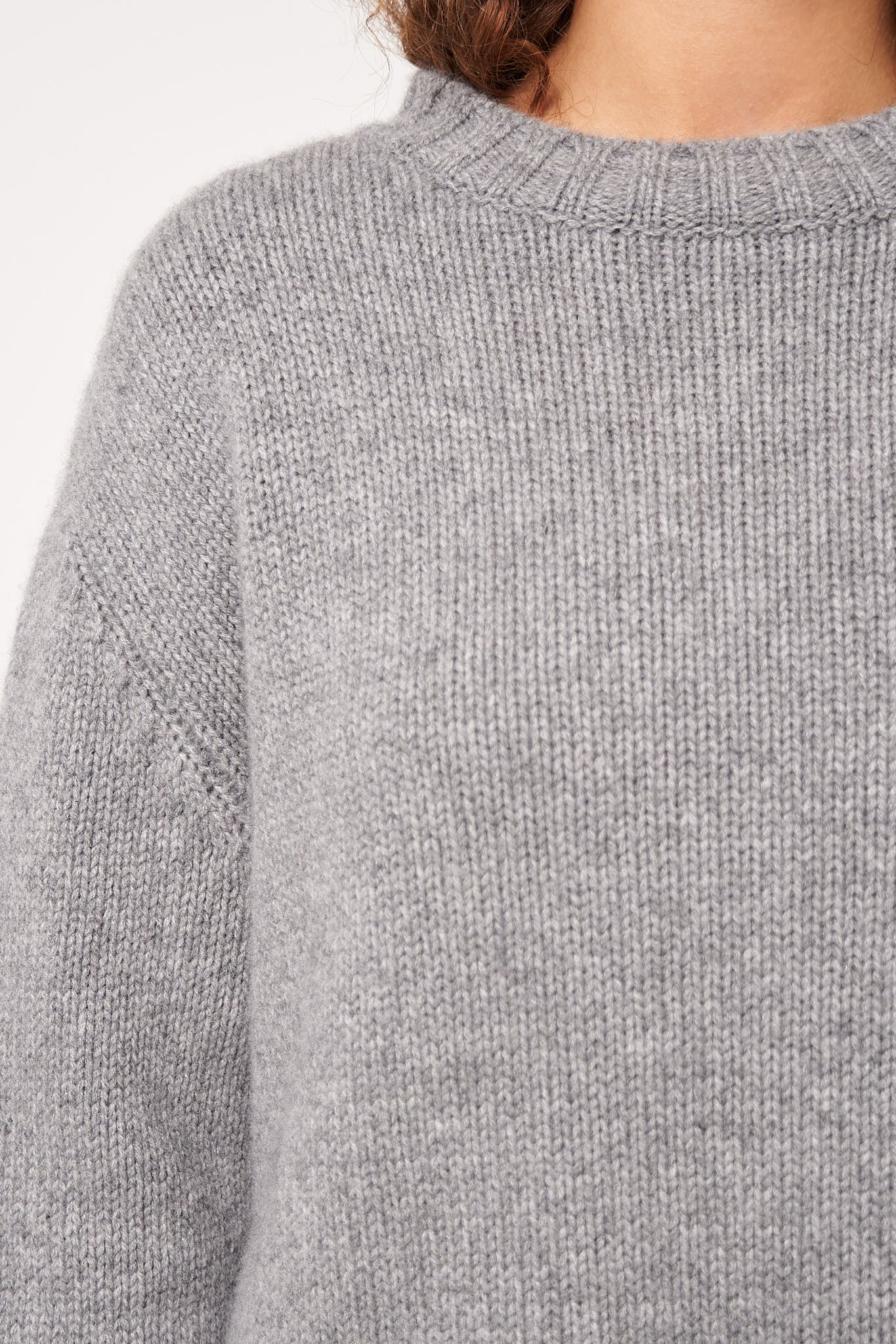 Wega Cashmere Sweater City Grey Melange