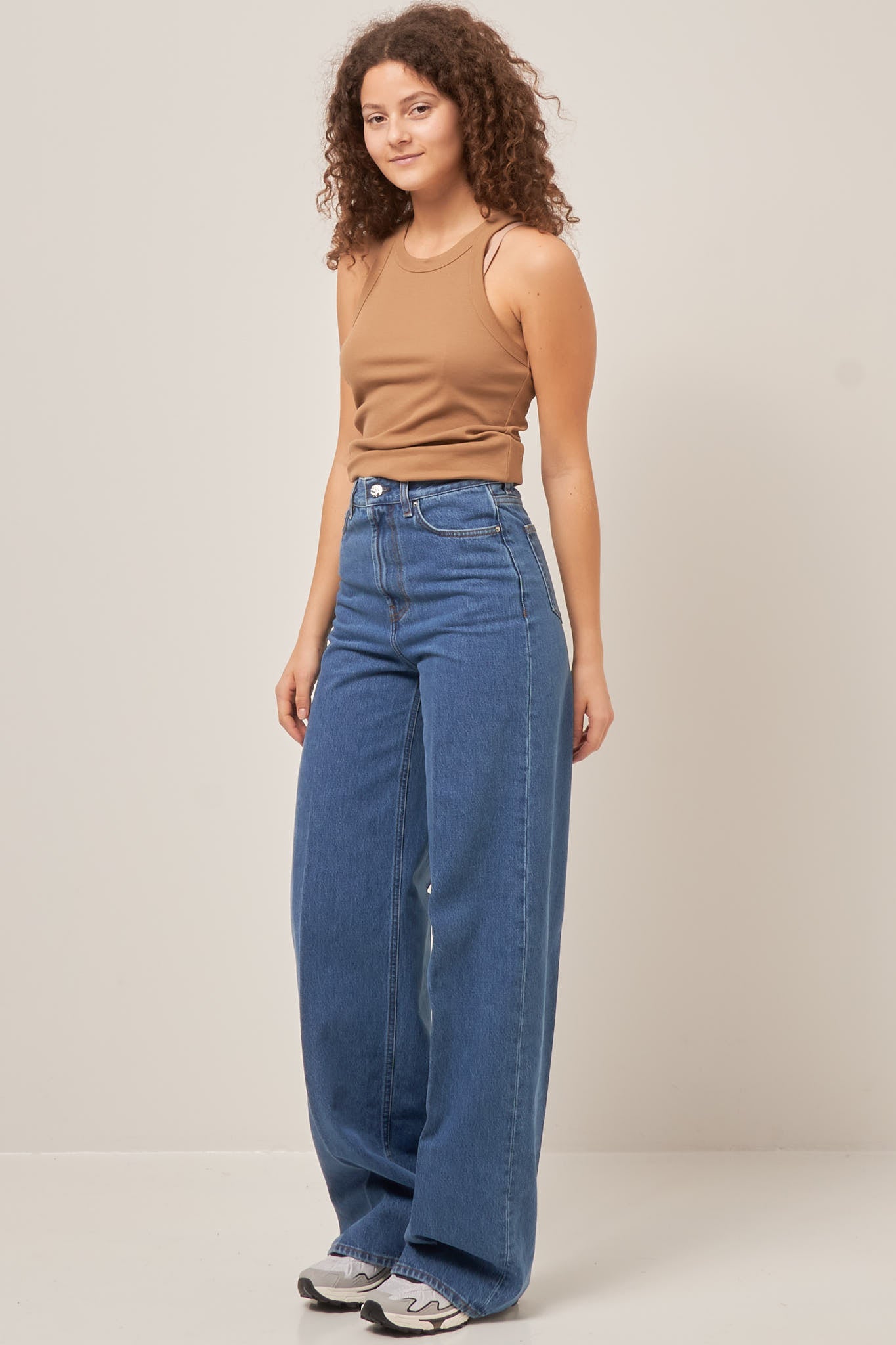 Wide Leg Denim Vibrant Blue