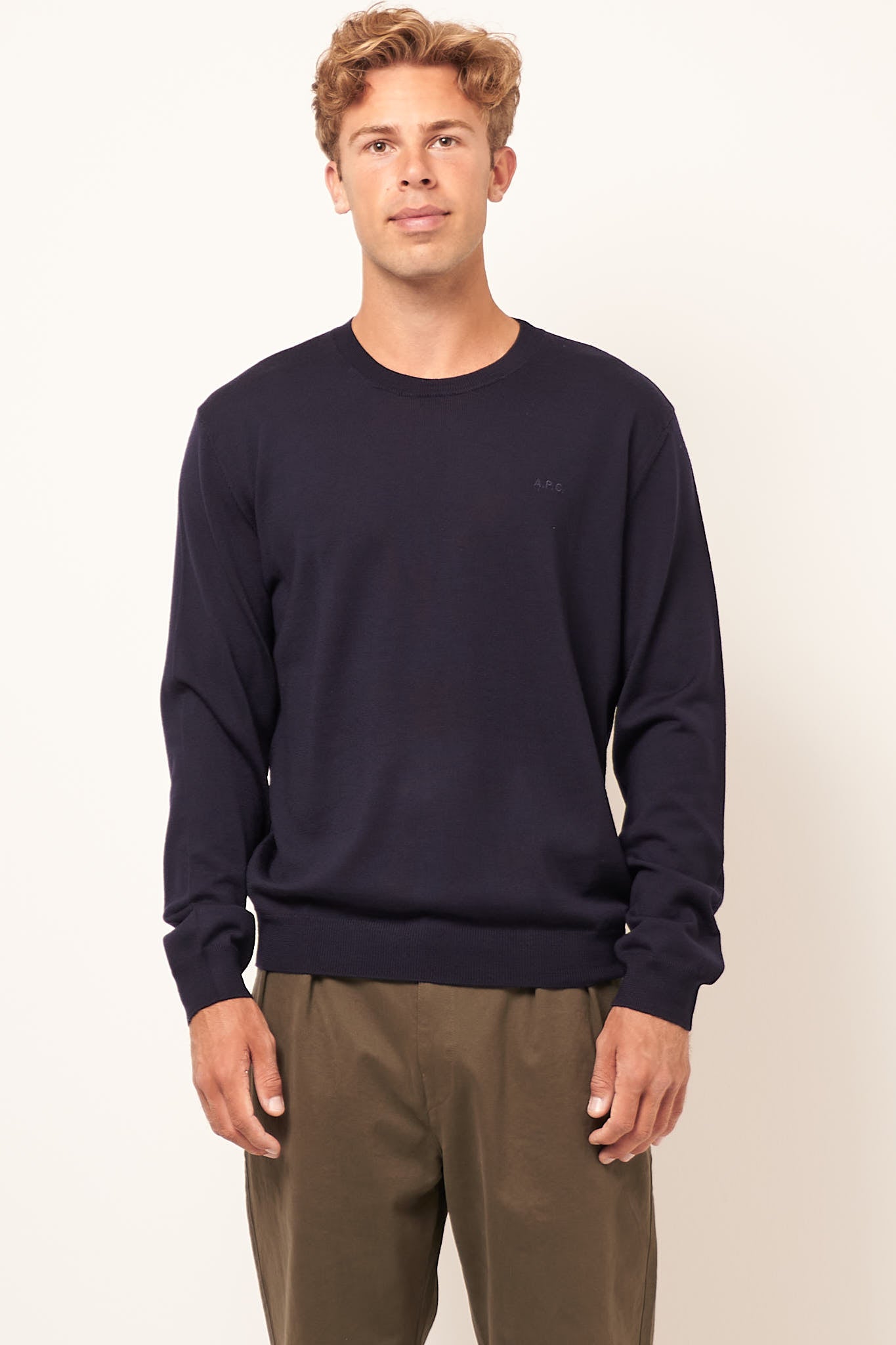 Matt Logo Sweater Dark Navy