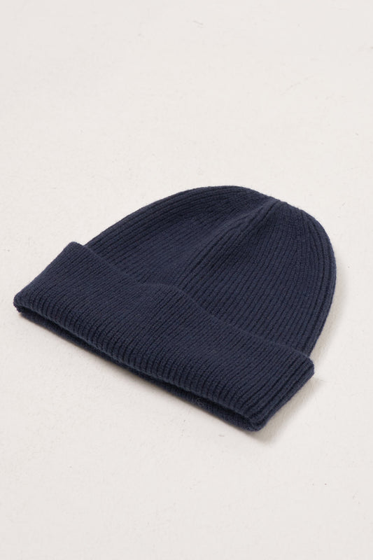 Winter Cashmere Beanie Navy