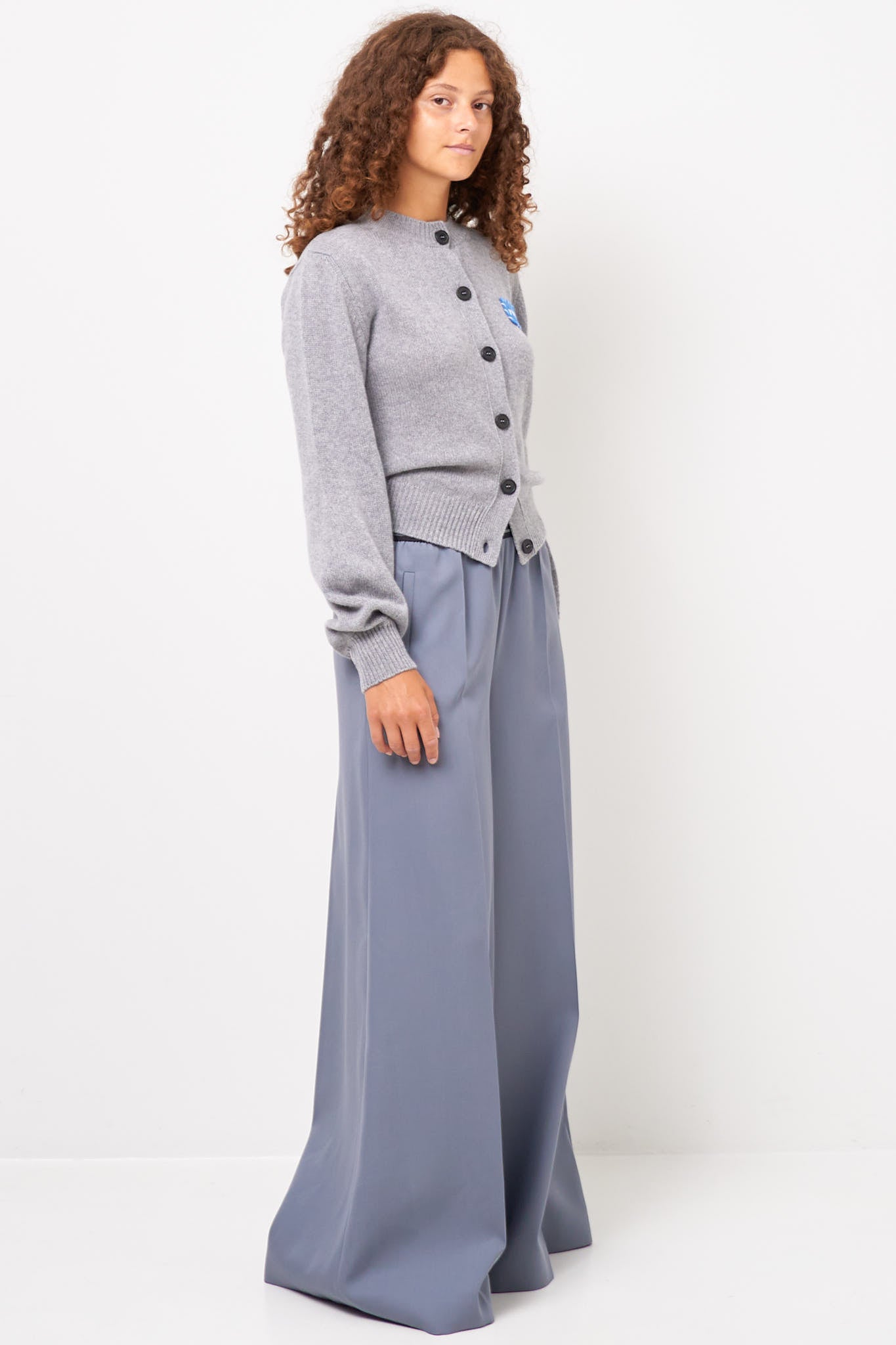 Wool Palazzo Trousers Truffle