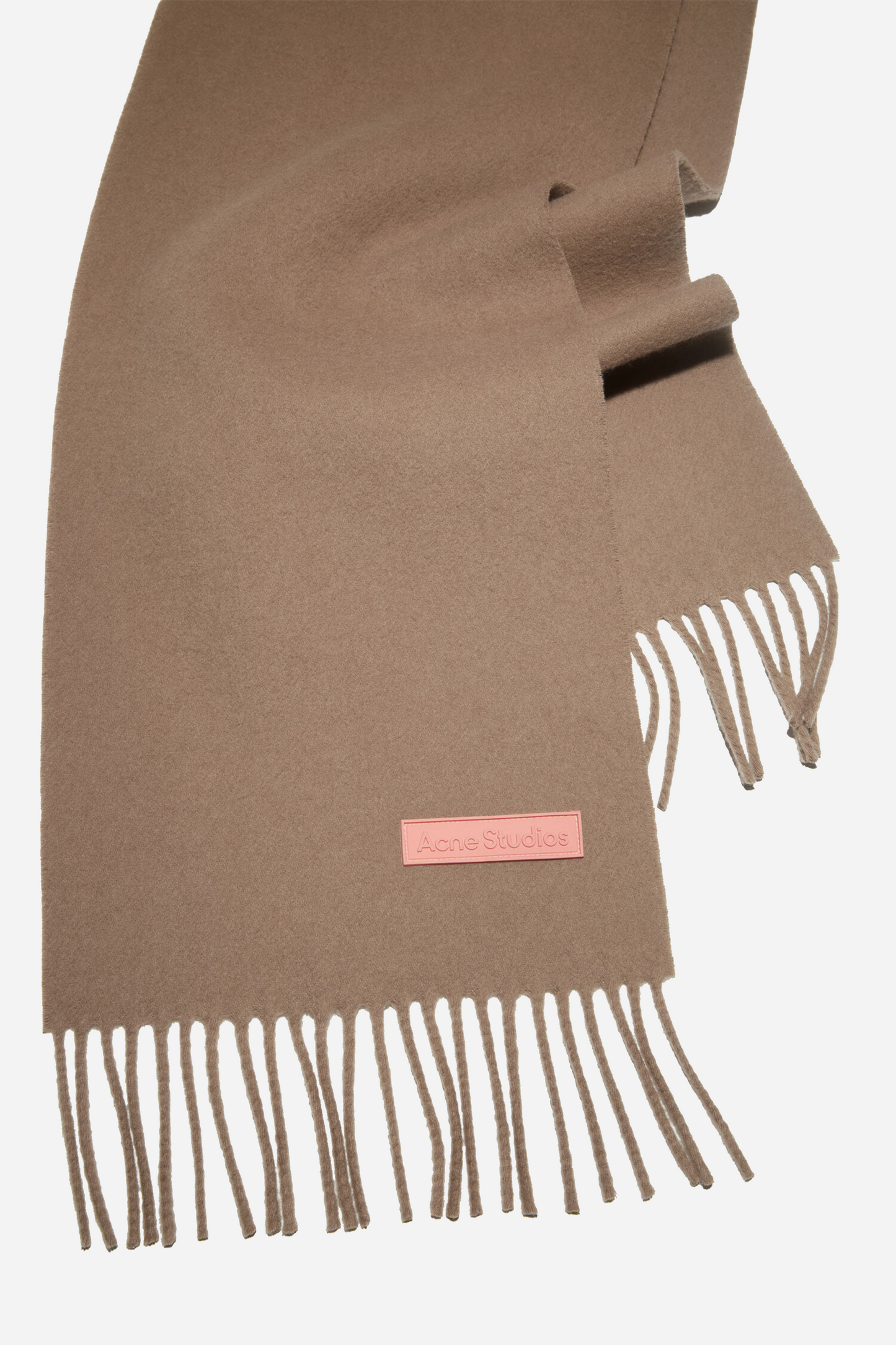 Wool Scarf Narrow Warm Beige