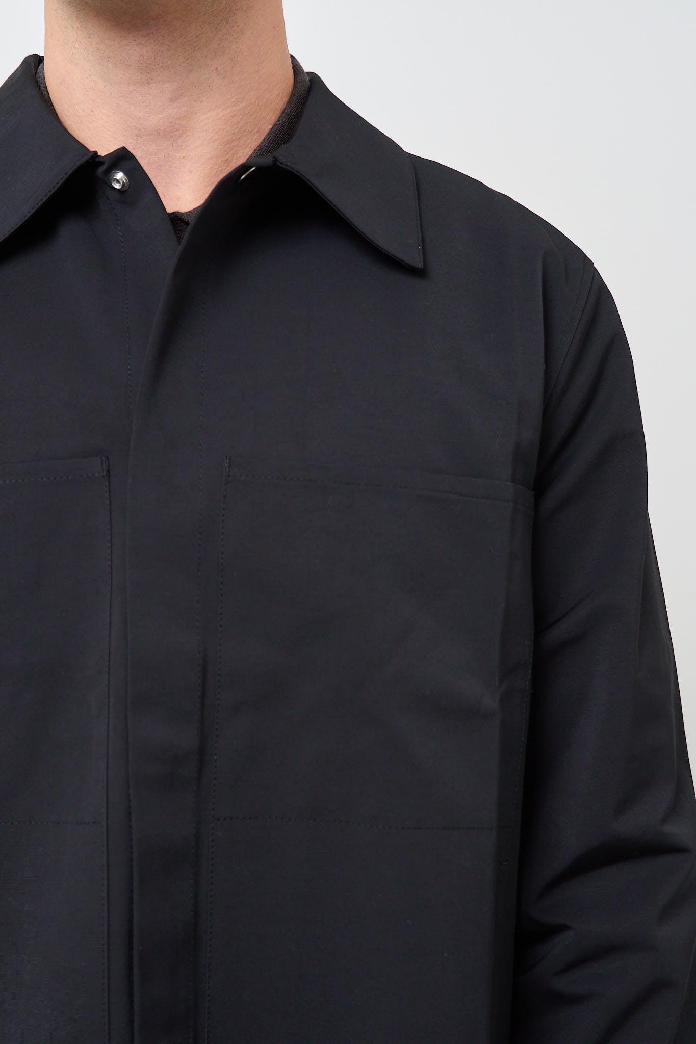 Work Shirt Ottoman Black