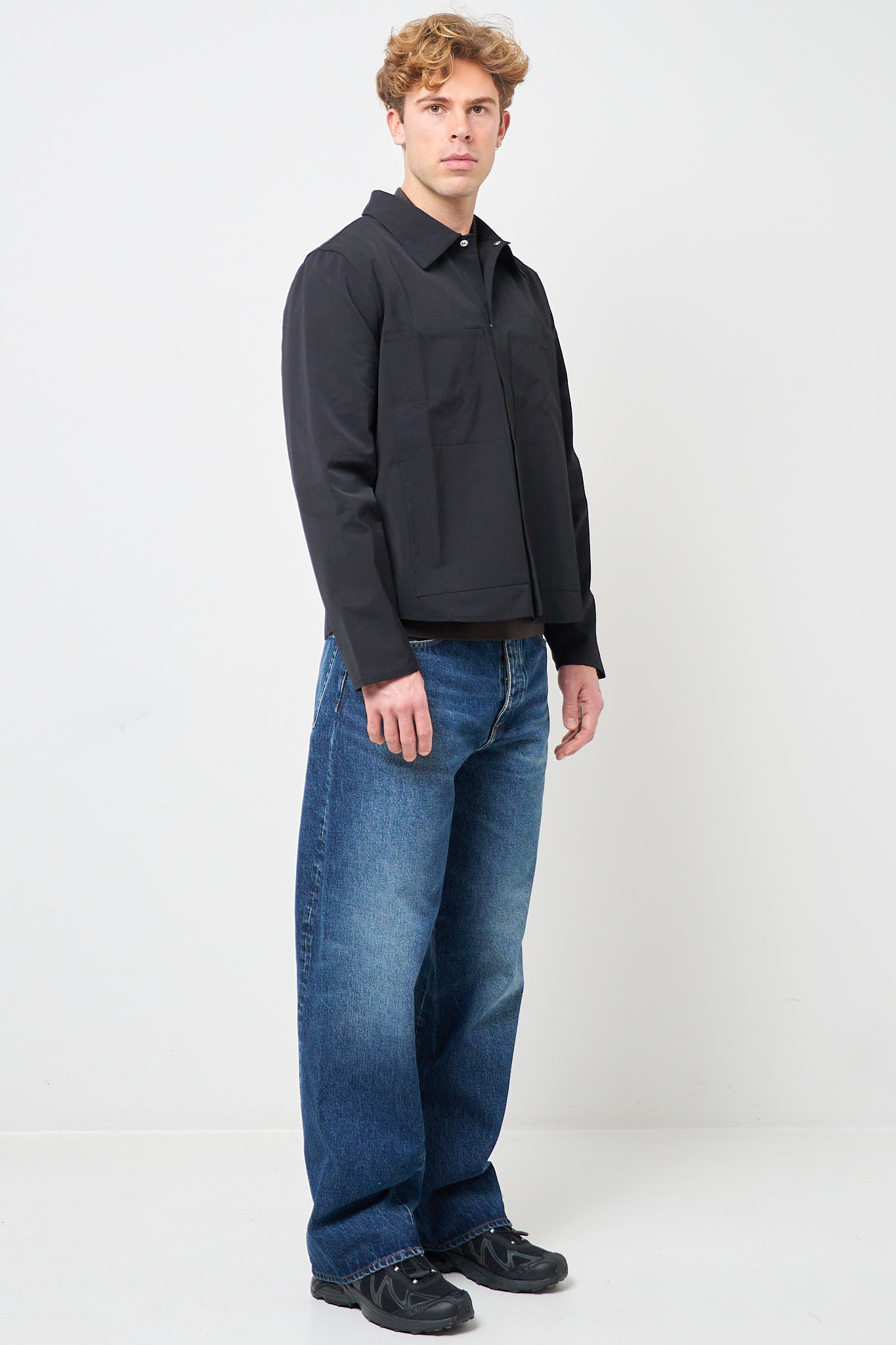 Work Shirt Ottoman Black