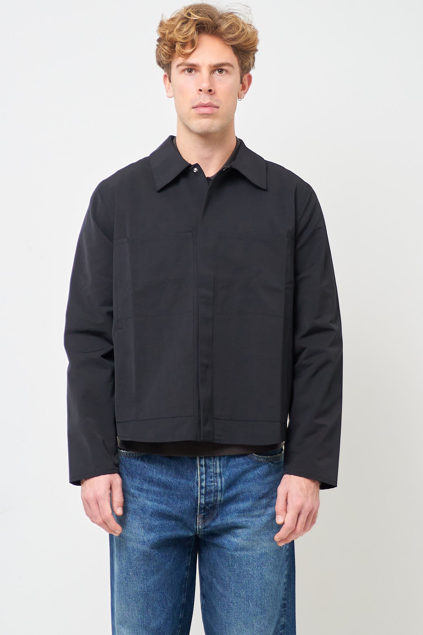 Work Shirt Ottoman Black