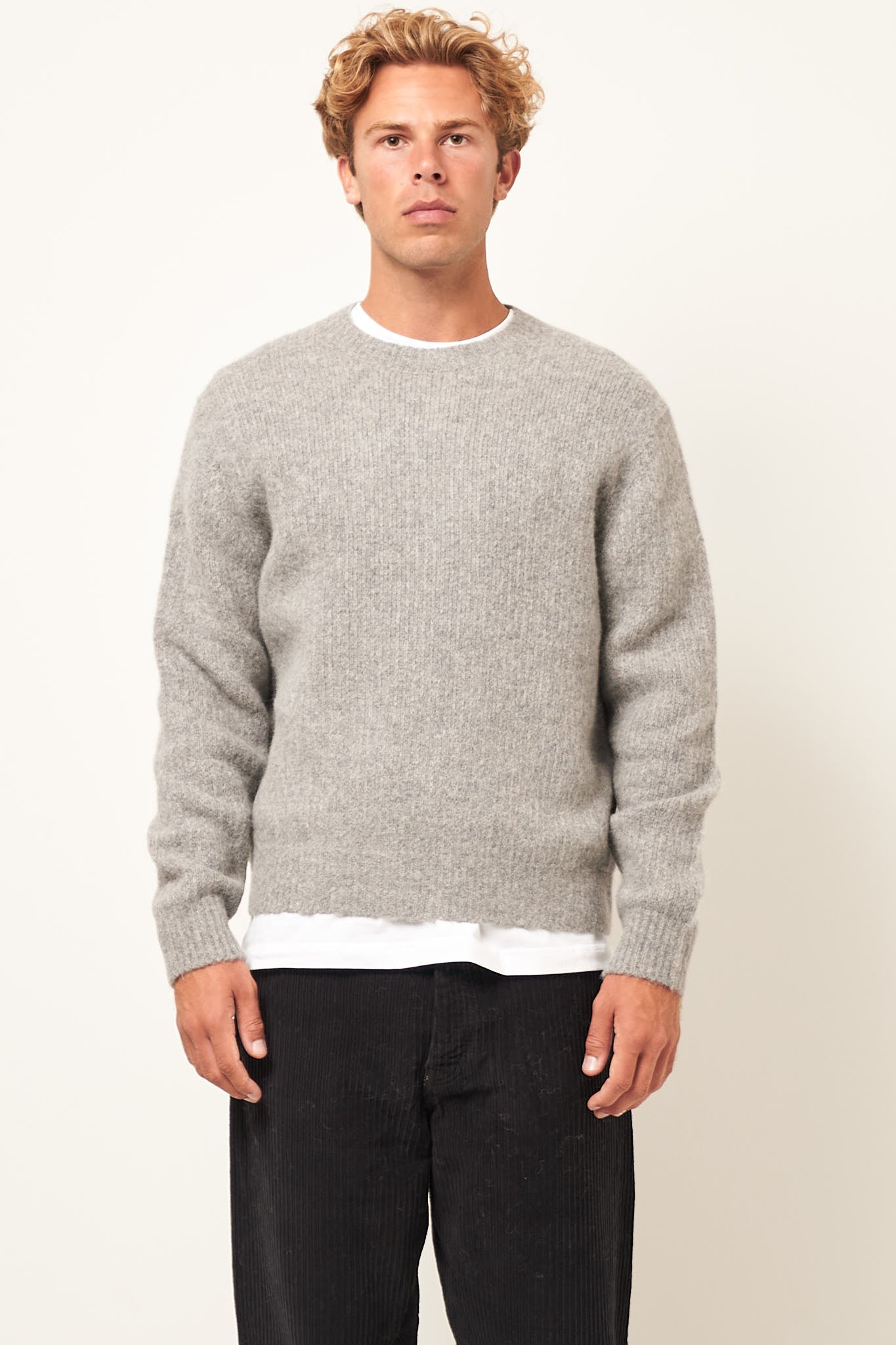 Yak Sweater Grey Melange