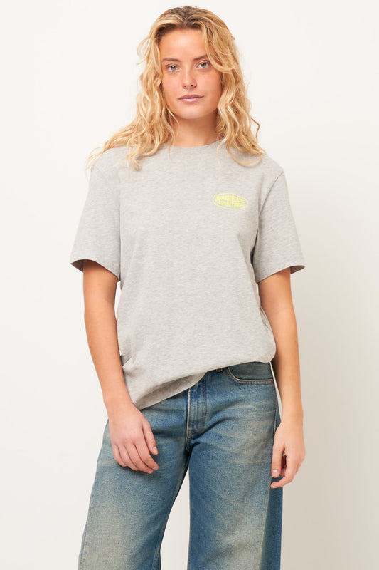 Ykobow S/S T-Shirt Grey/Yellow Print