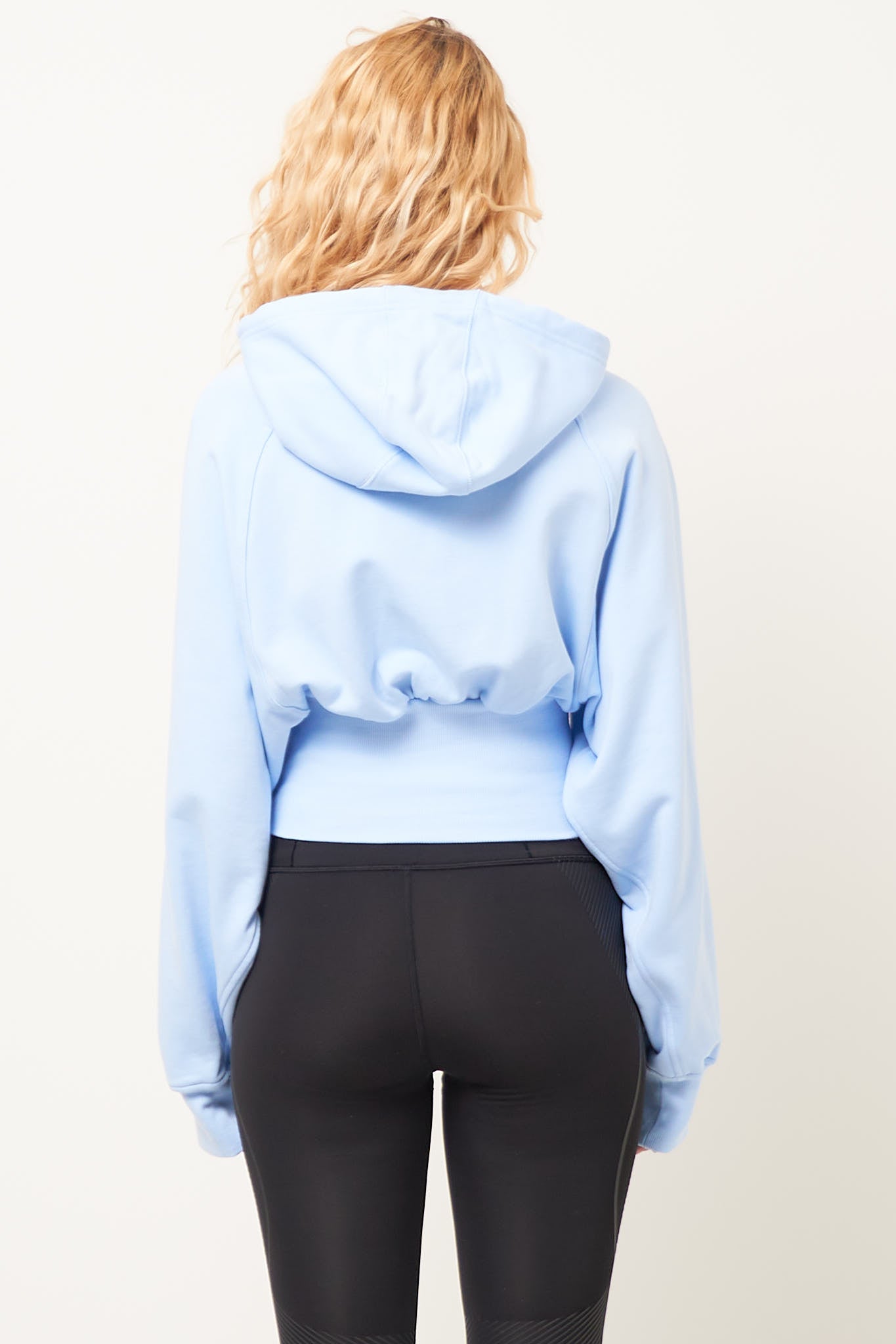 aSMC Cropped Hoodie Glowblue