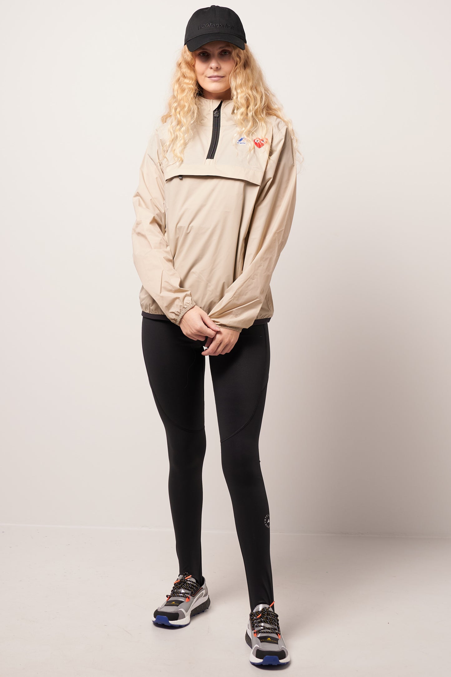 K-Way Hoodie Half Zip Beige