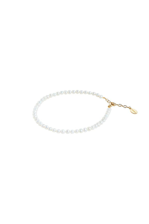 Freshwater Pearl Anklet Gold