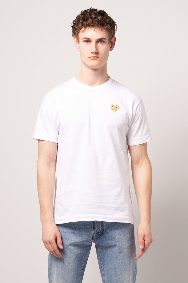 Gold Heart T-shirt White